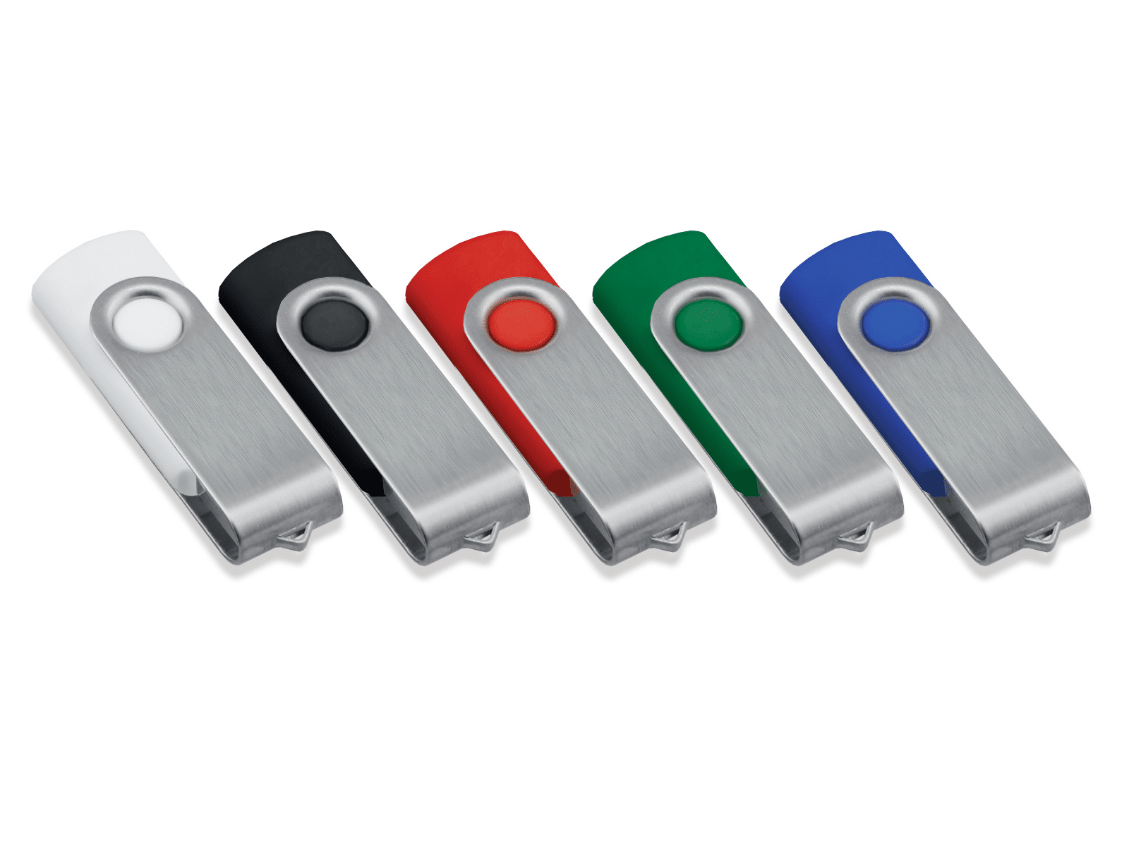 Clés USB personnalisées sur coque métal pivotante