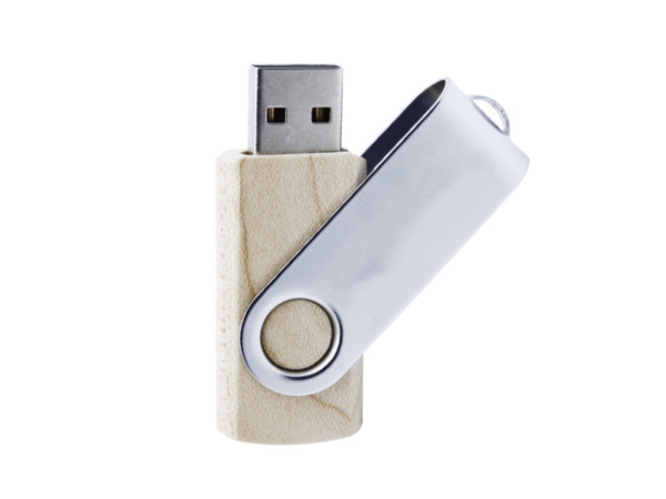 Clé USB Bois Pivotante Personnalisée